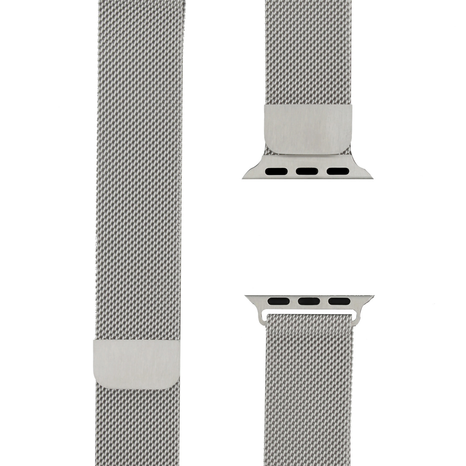 Cinturino loop in maglia milanese per Apple Watch - argento