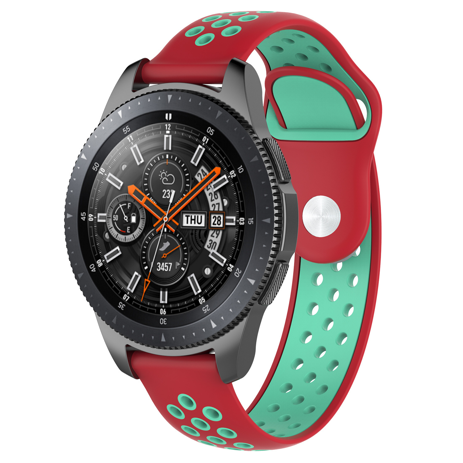 Cinturino doppio sport per Samsung Galaxy Watch - rosso verde acqua