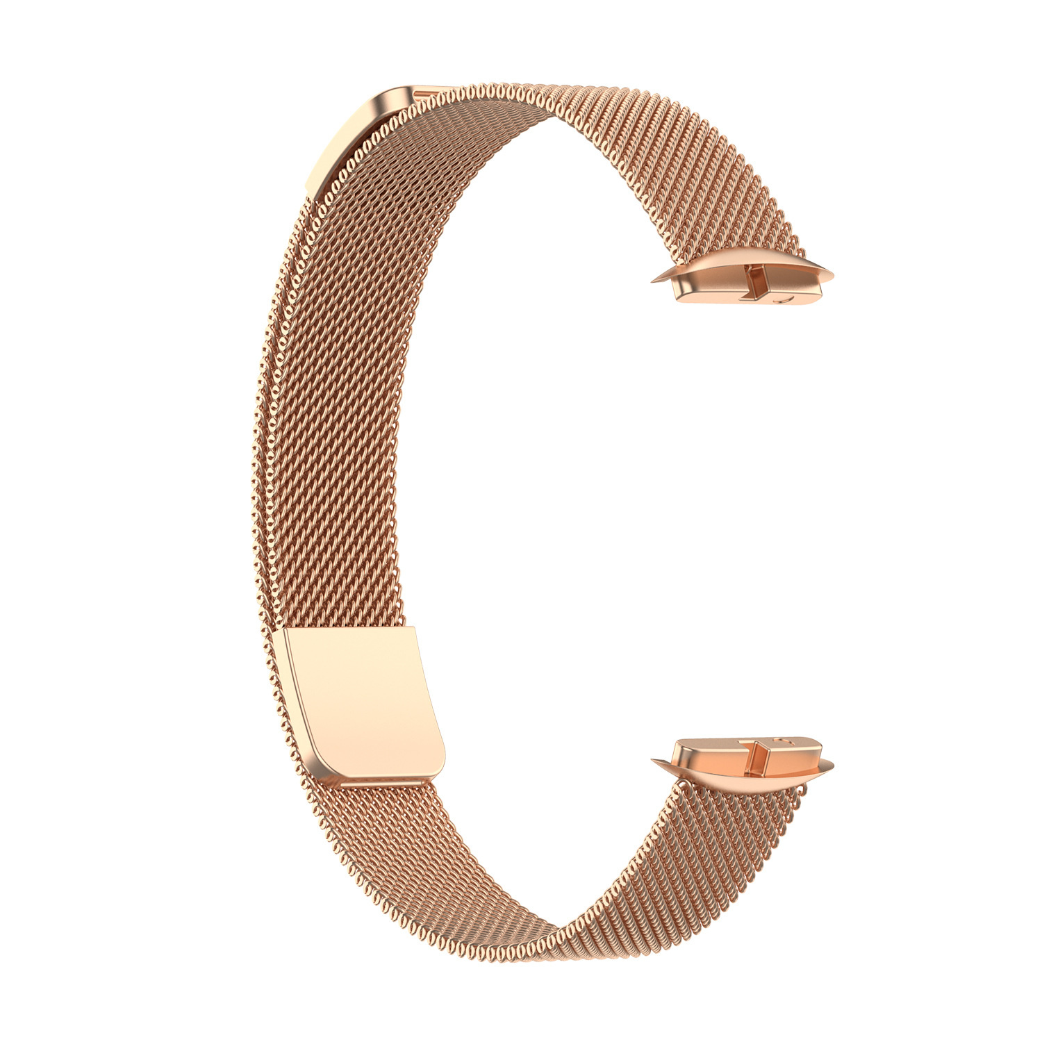 Cinturino loop in maglia milanese per Fitbit Luxe - oro rosa