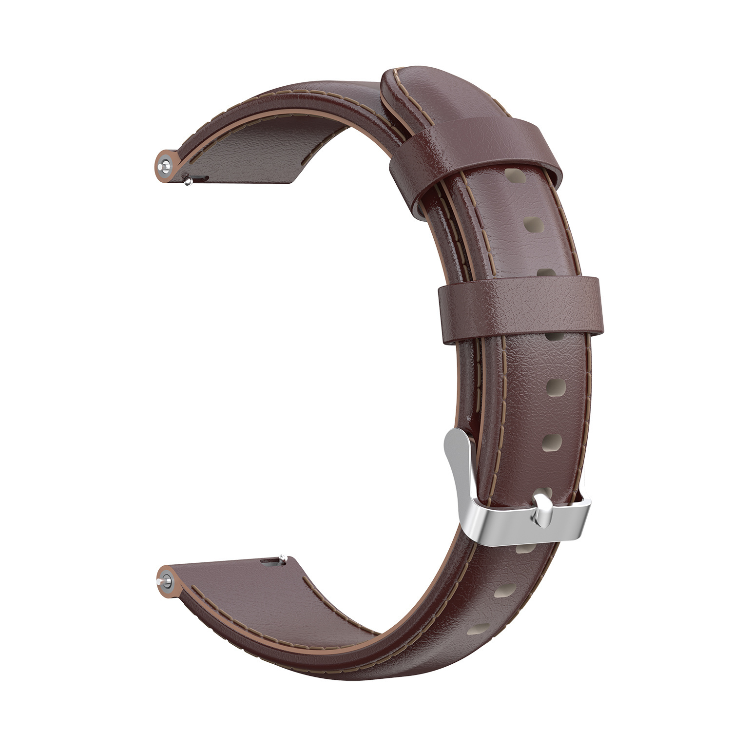 Cinturino in pelle per Huawei Watch GT - marrone chiaro