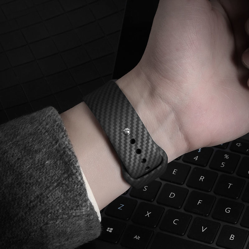Cinturino sport con stampa per Apple Watch - fibra di carbonio
