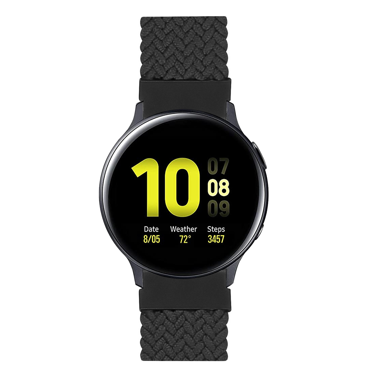 Cinturino Solo intrecciato in nylon per Huawei Watch GT - antracite