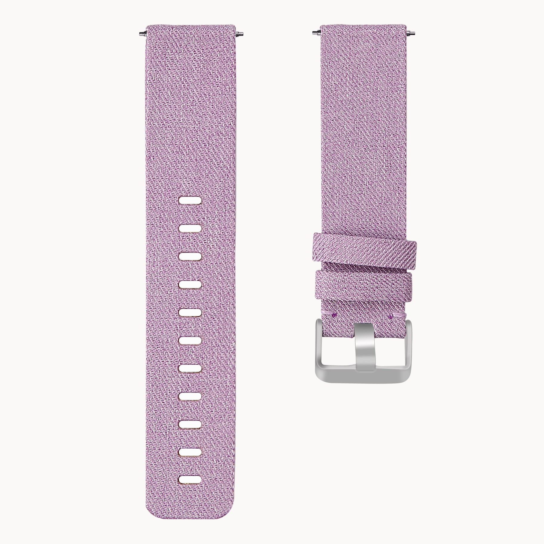 Cinturino con fibbia in nylon per Fitbit Versa - lavanda