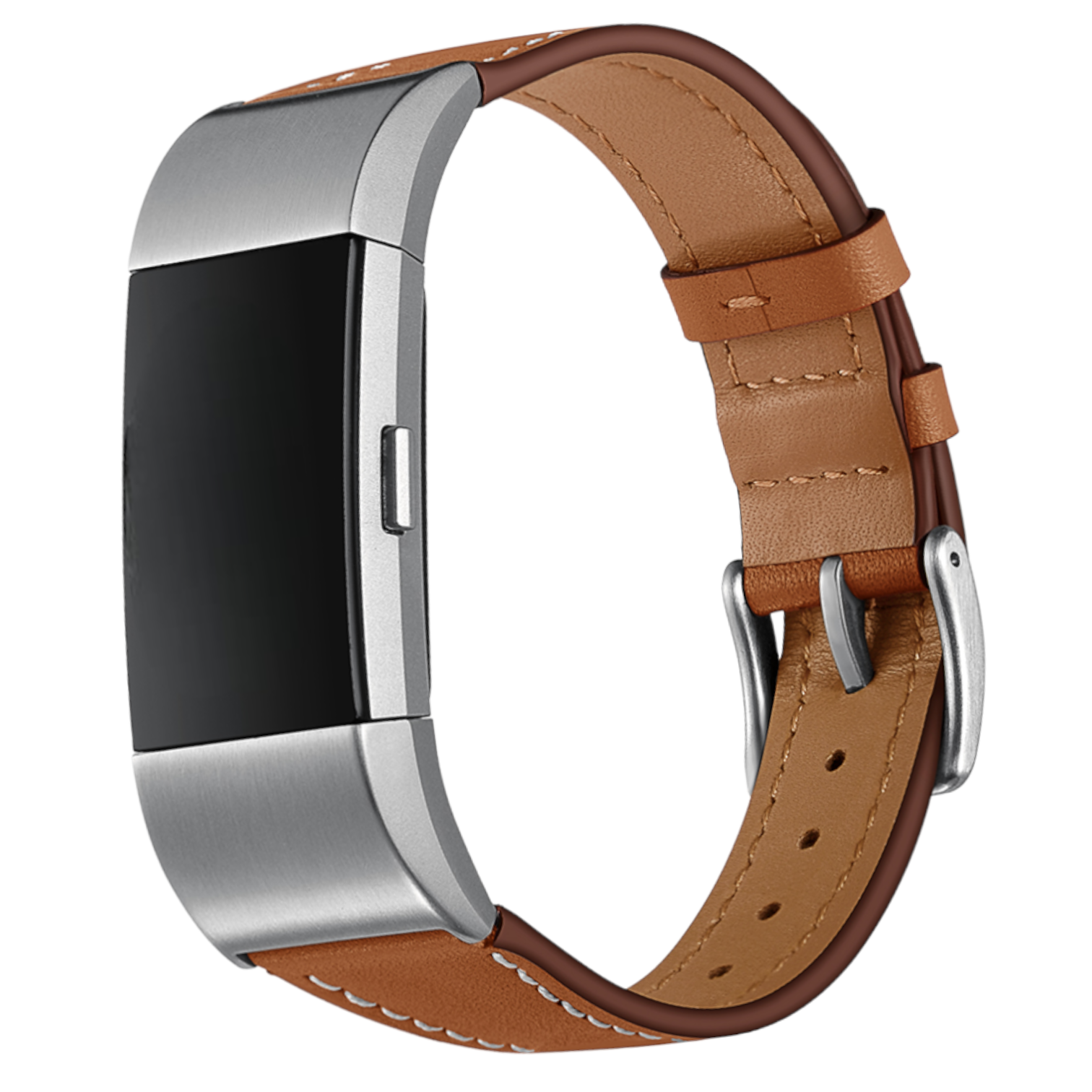 Cinturino in pelle premium per Fitbit Charge 2 - marrone