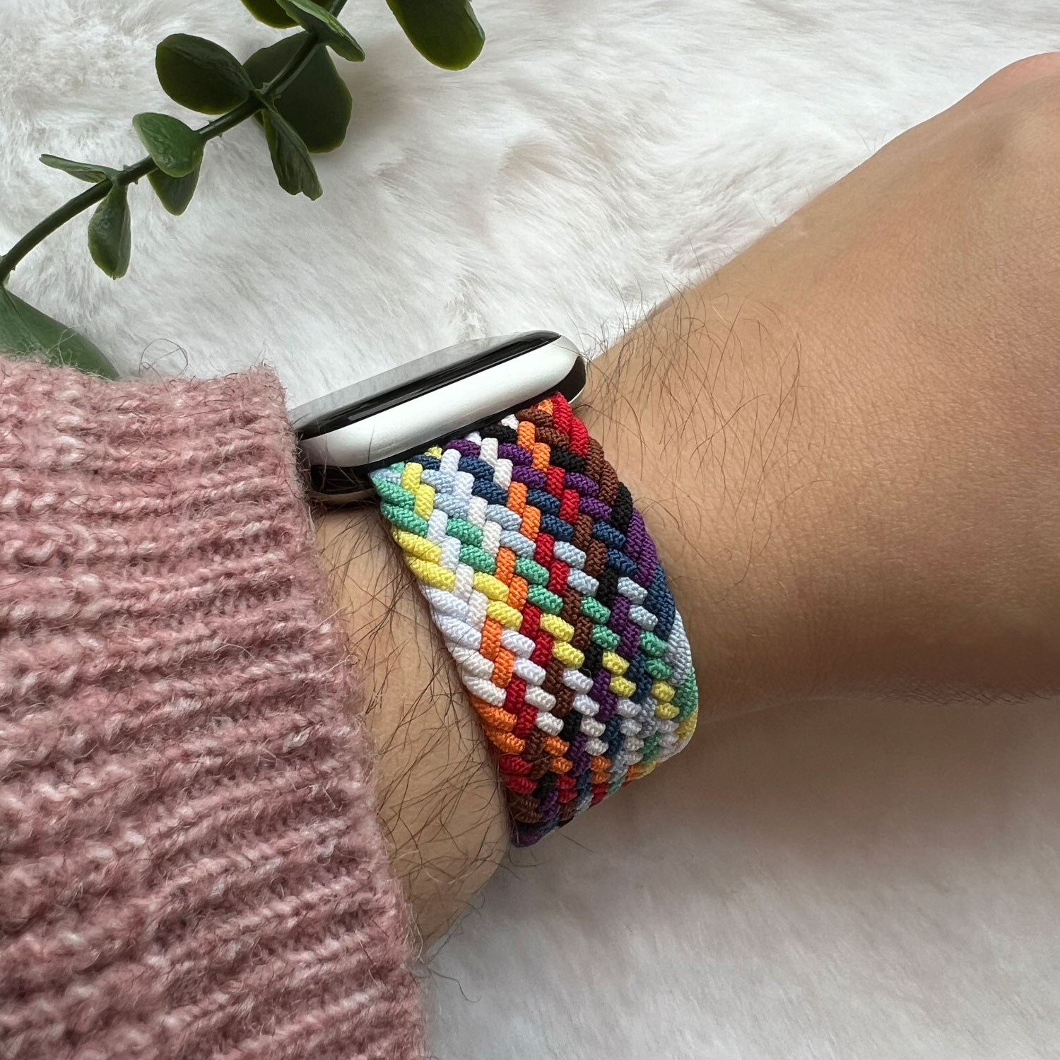 Cinturino Solo intrecciato in nylon per Apple Watch - colorato e luminoso