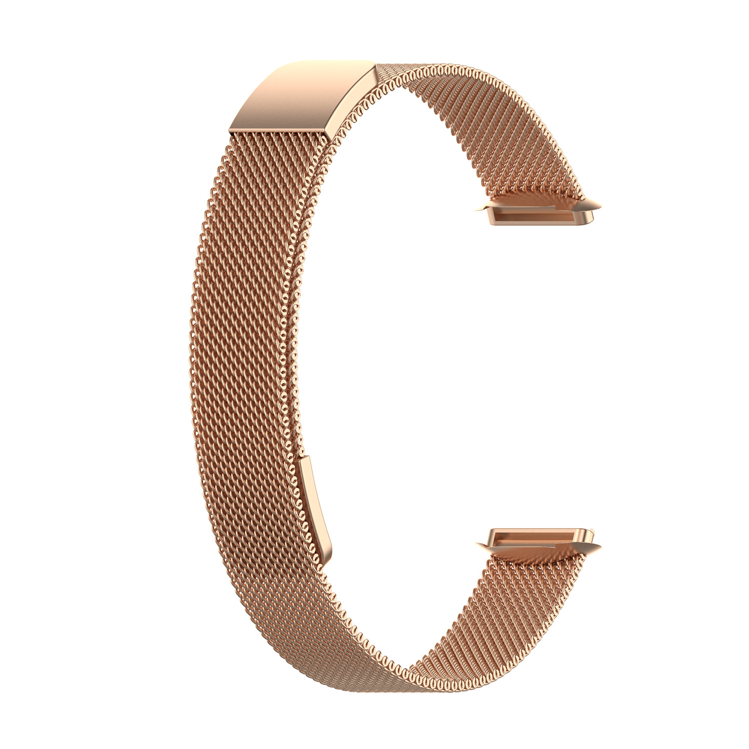 Cinturino loop in maglia milanese per Fitbit Luxe - oro rosa