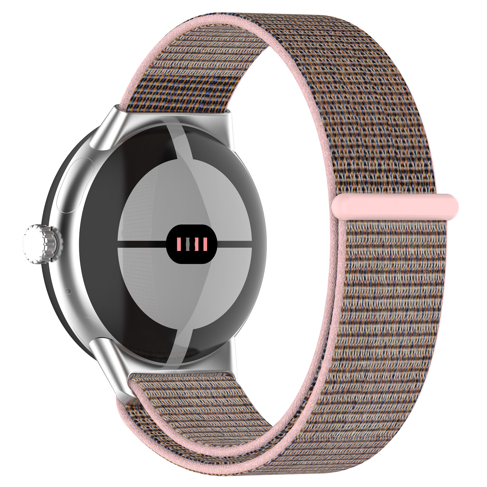 Cinturino nylon sport loop per Google Pixel Watch - sabbia rosa