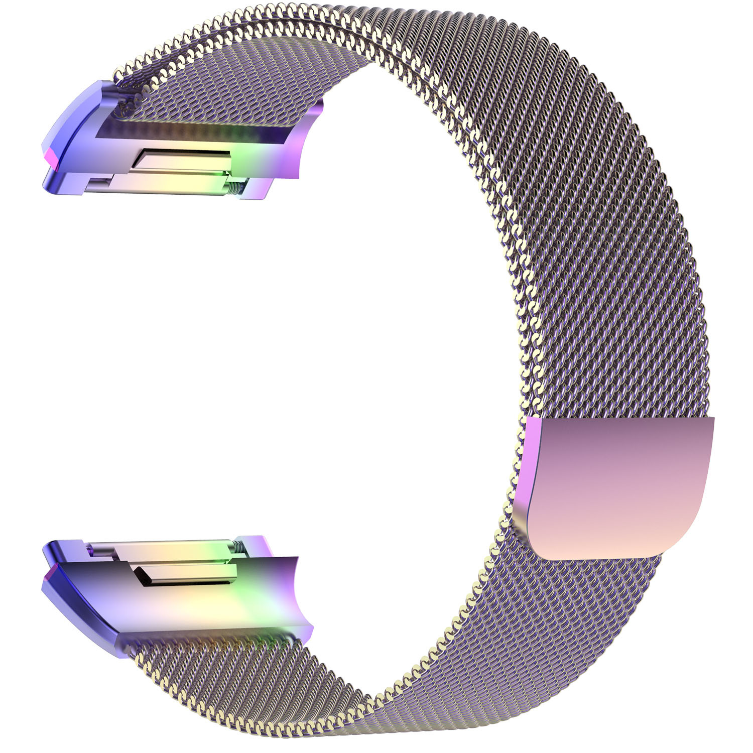 Cinturino loop in maglia milanese per Fitbit Ionic - colorata