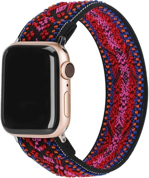 Cinturino in nylon per Apple Watch - rosso bohemien