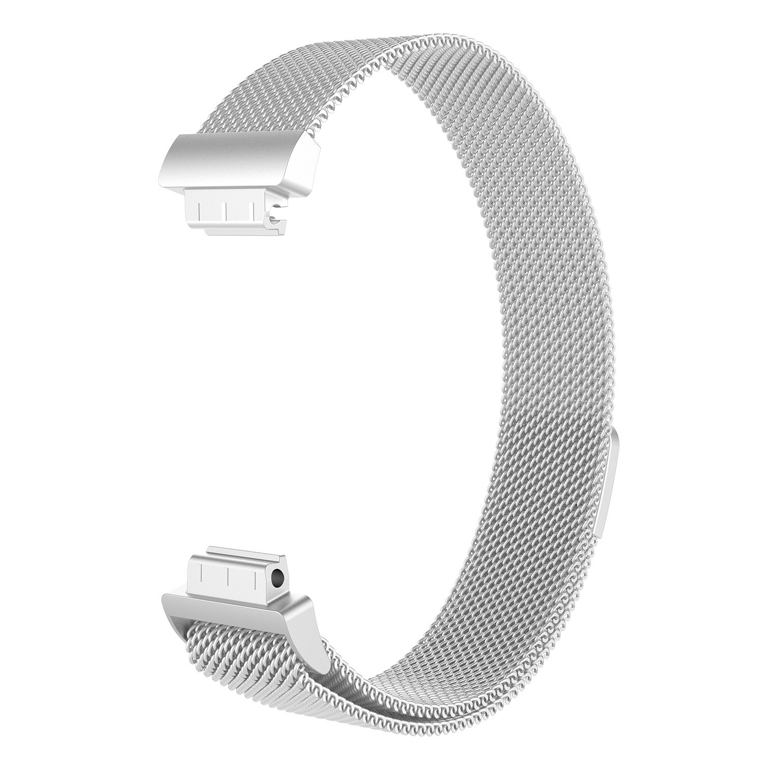 Cinturino loop in maglia milanese per Fitbit Inspire - argento