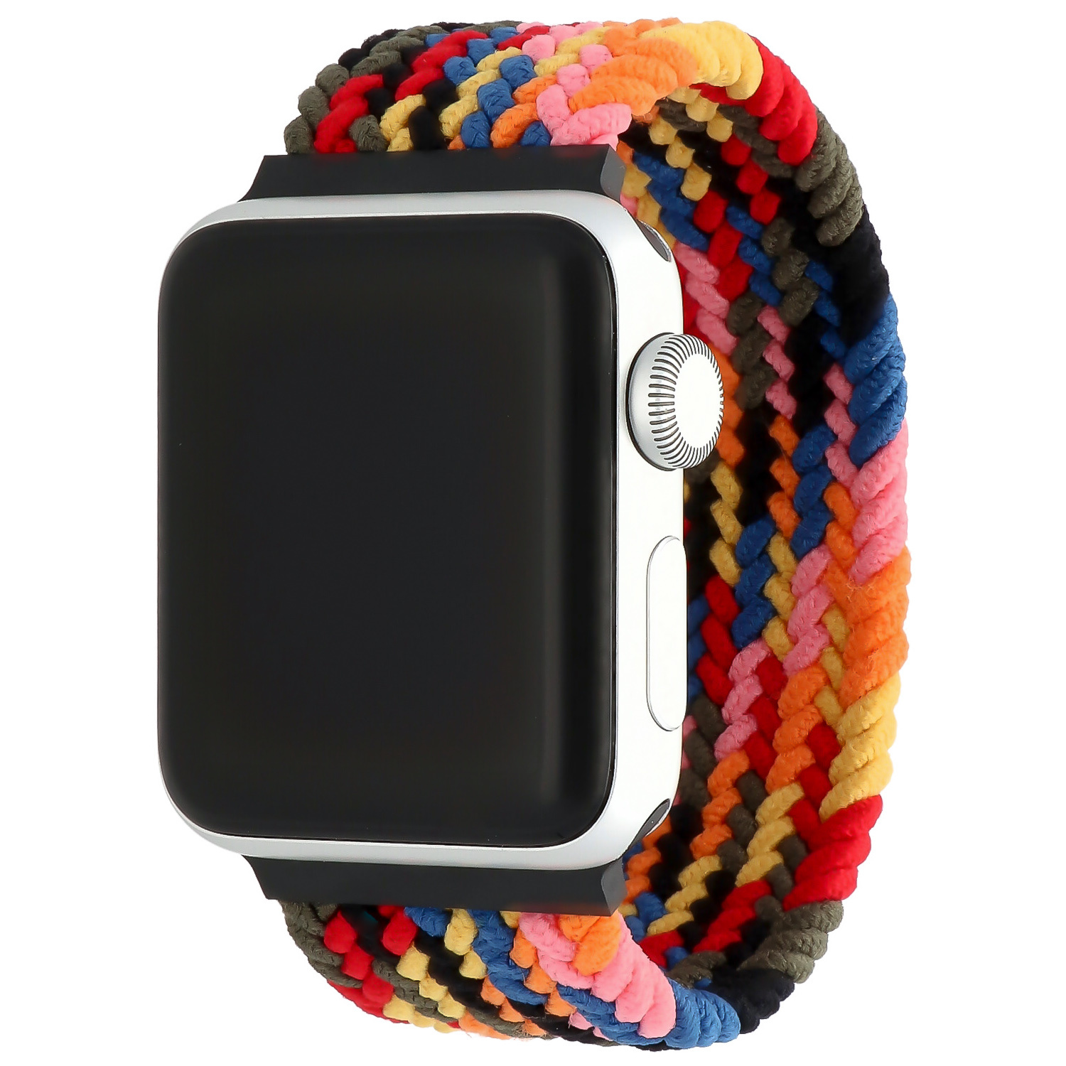 Cinturino Solo intrecciato in nylon per Apple Watch - rosa colorato