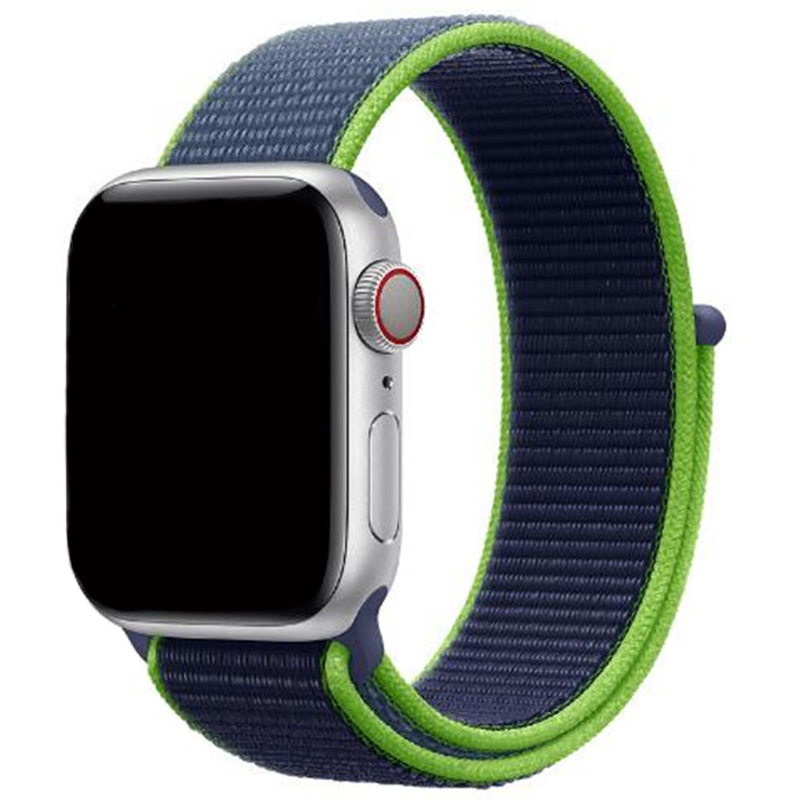 Cinturino nylon sport loop per Apple Watch - neon lime