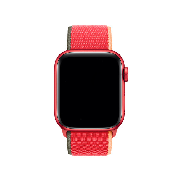 Cinturino nylon sport loop per Apple Watch - fragola