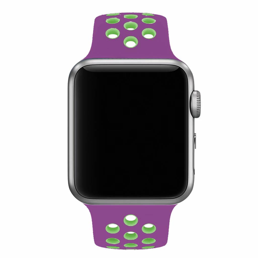 Cinturino doppio sport per Apple Watch - viola verde