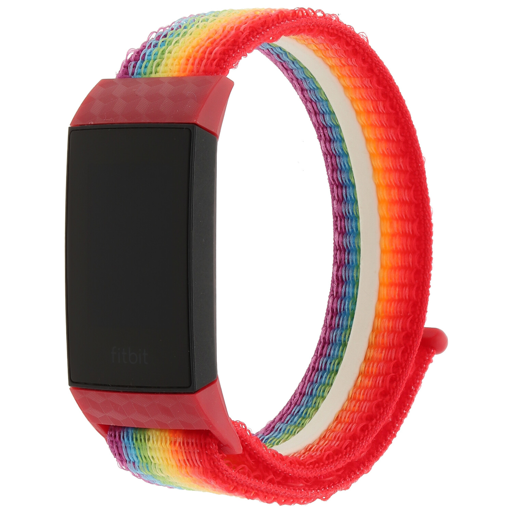 Cinturino in nylon per Fitbit Charge 3 & 4 - arcobaleno