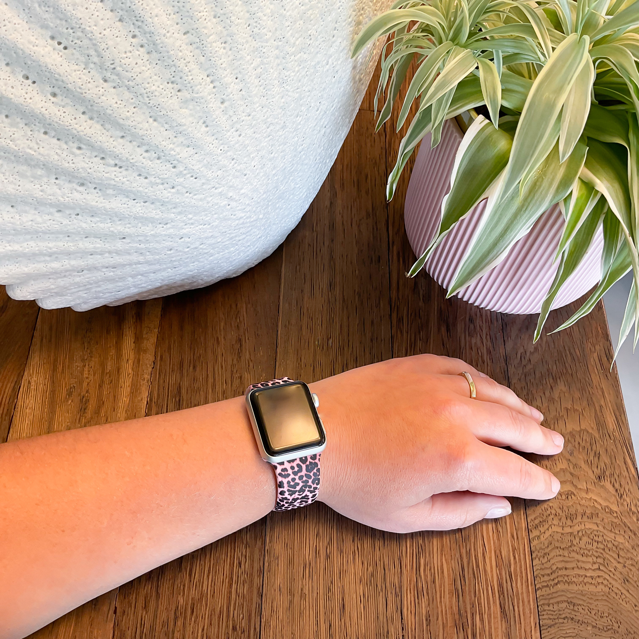Cinturino sport con stampa per Apple Watch - rosa pantera
