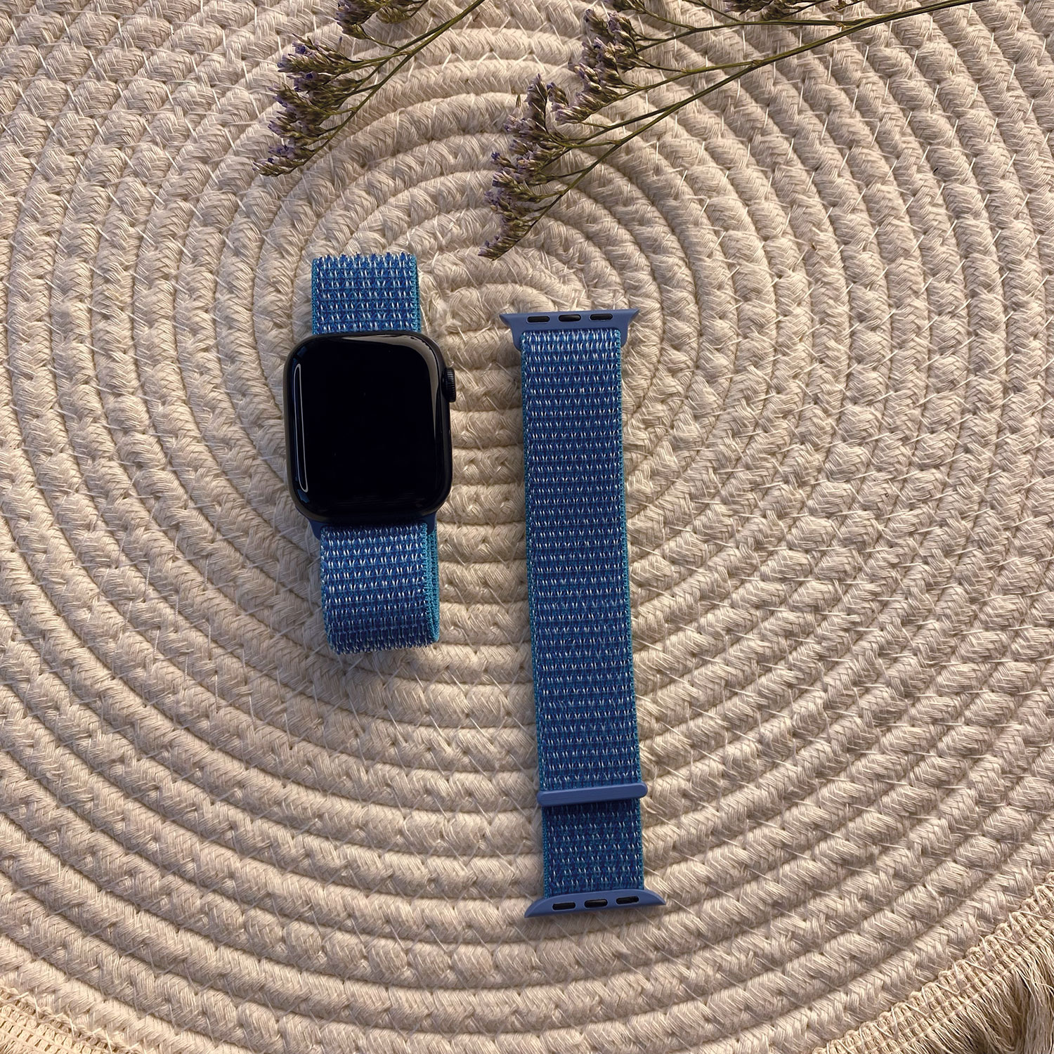 Cinturino nylon sport loop per Apple Watch - blu cape cod