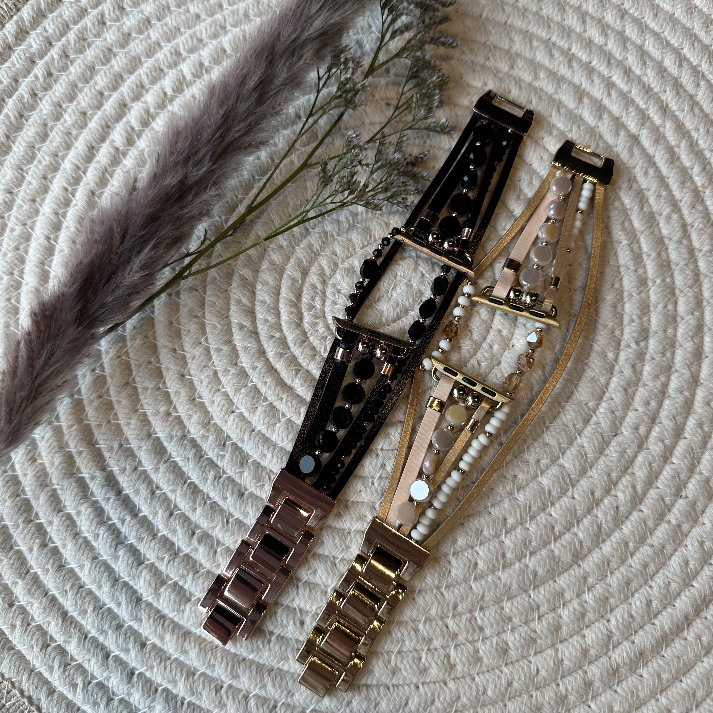 Cinturino gioielli Apple Watch – Mandy nero