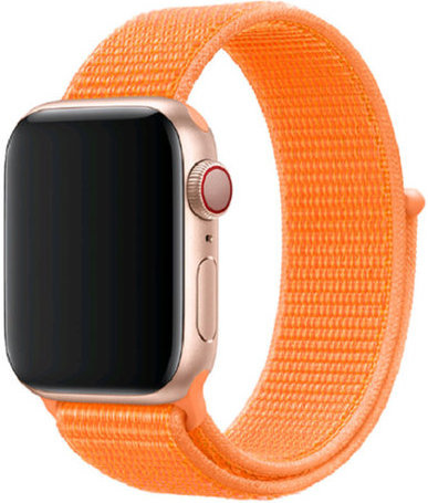 Cinturino nylon sport loop per Apple Watch - papaya