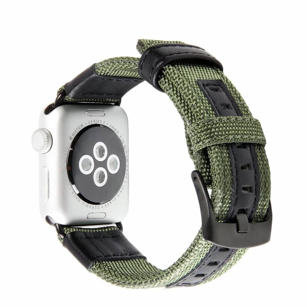 Cinturino militare in nylon per Apple Watch - verde