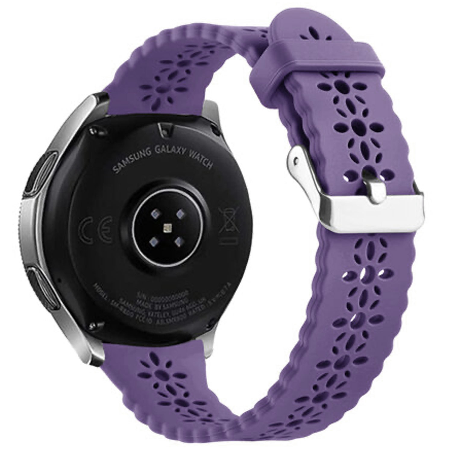 Cinturino in silicone brillante per Samsung Galaxy Watch Ultra - viola