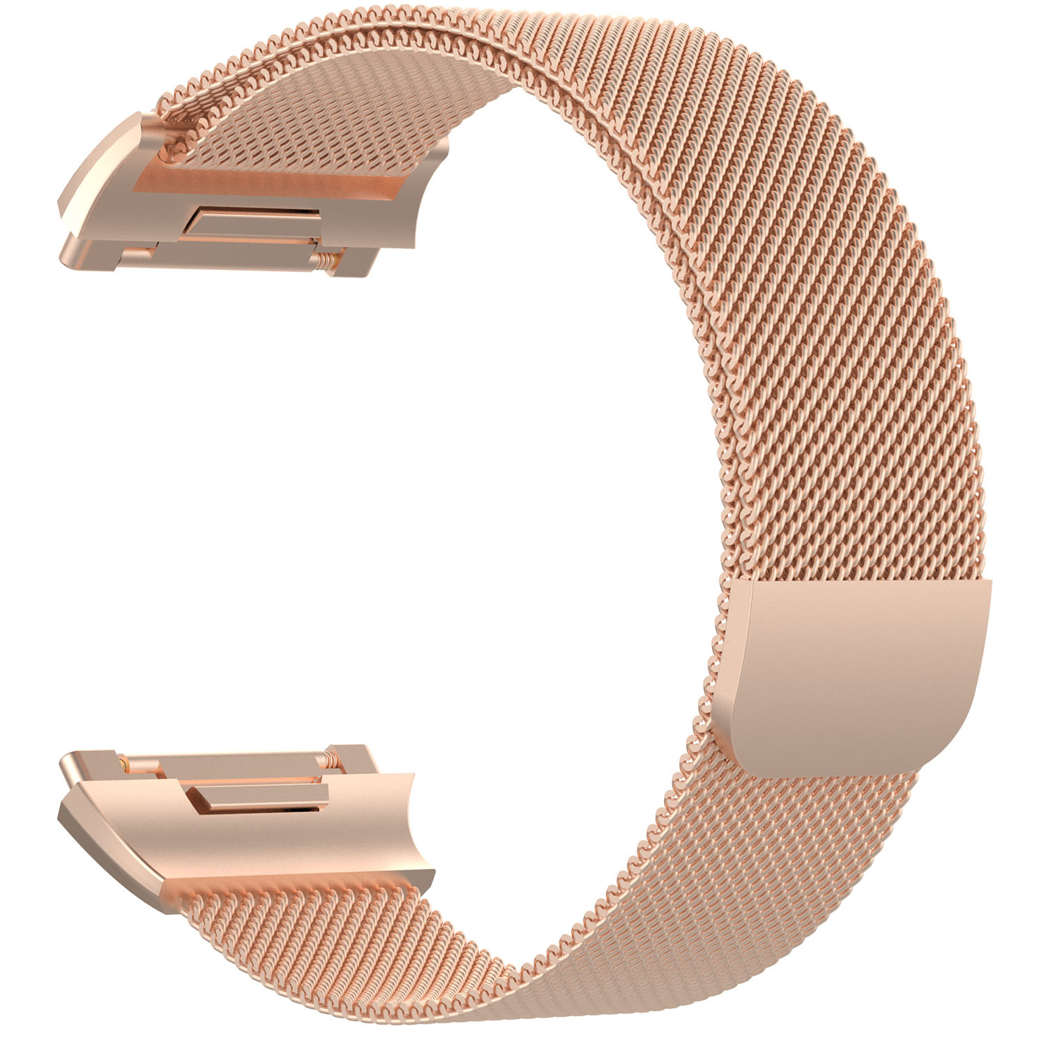 Cinturino loop in maglia milanese per Fitbit Ionic - oro rosa