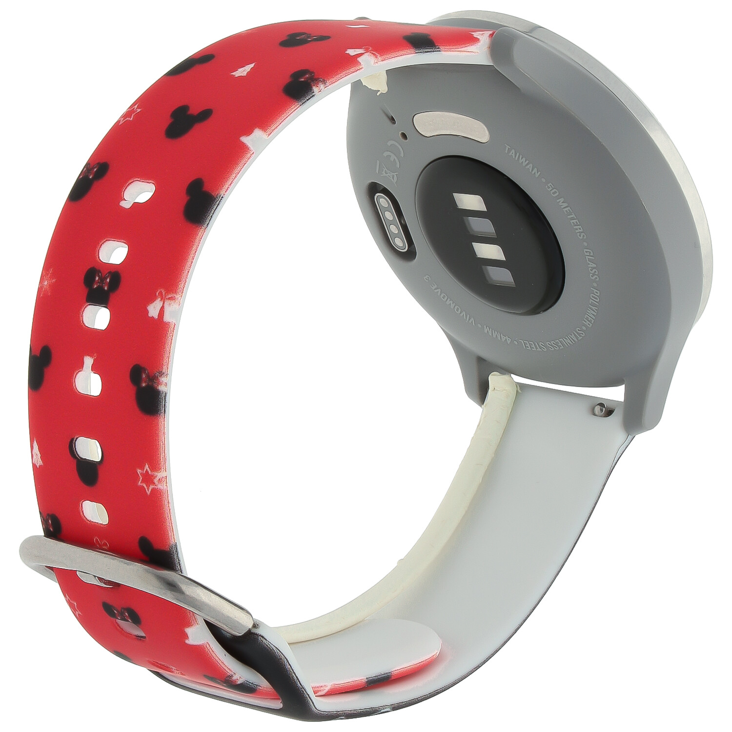 Cinturino sport con stampa per Huawei Watch - Natale nero rosso