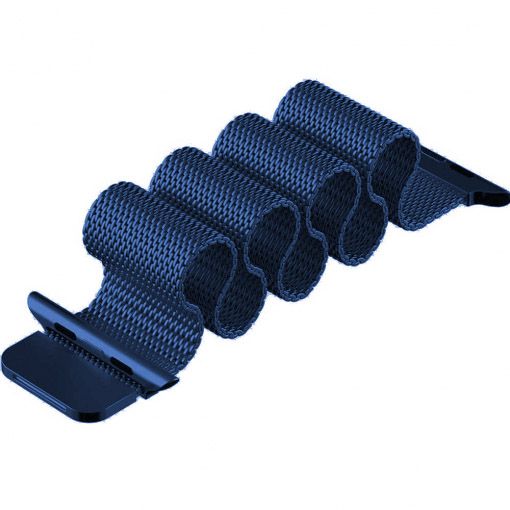 Cinturino loop in maglia milanese per Apple Watch - blu