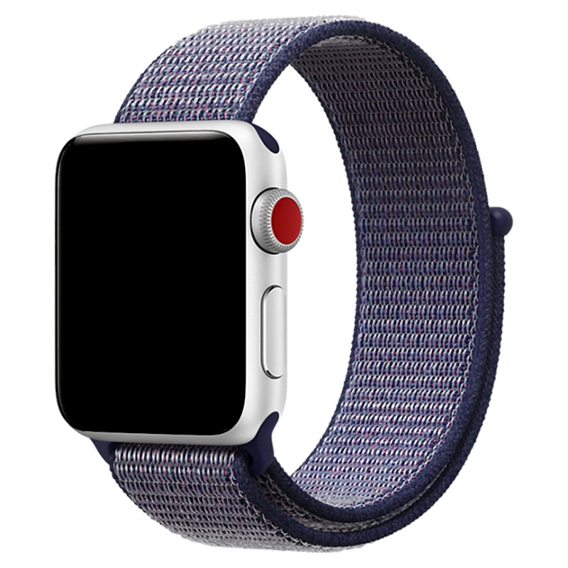 Cinturino nylon sport loop per Apple Watch - blu notte