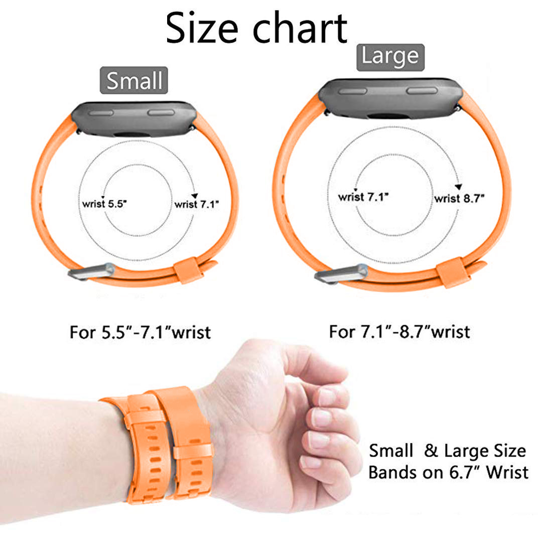 Cinturino sport per Fitbit Versa - arancione