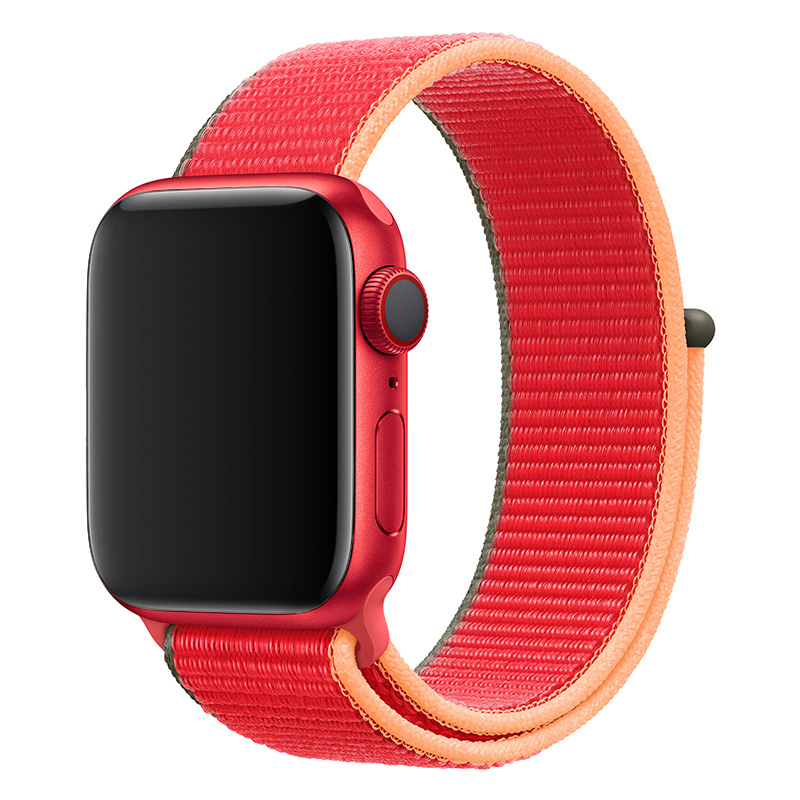 Cinturino nylon sport loop per Apple Watch - fragola