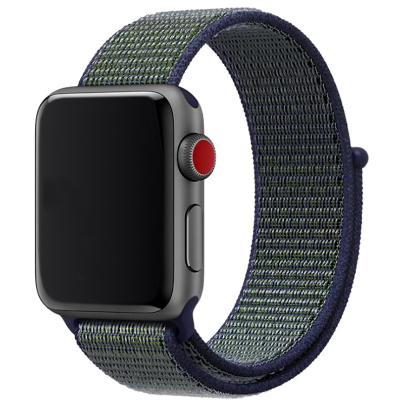 Cinturino nylon sport loop per Apple Watch - grigio