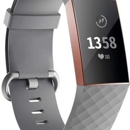 Cinturino sport waffle per Fitbit Charge 3 & 4 - grigio