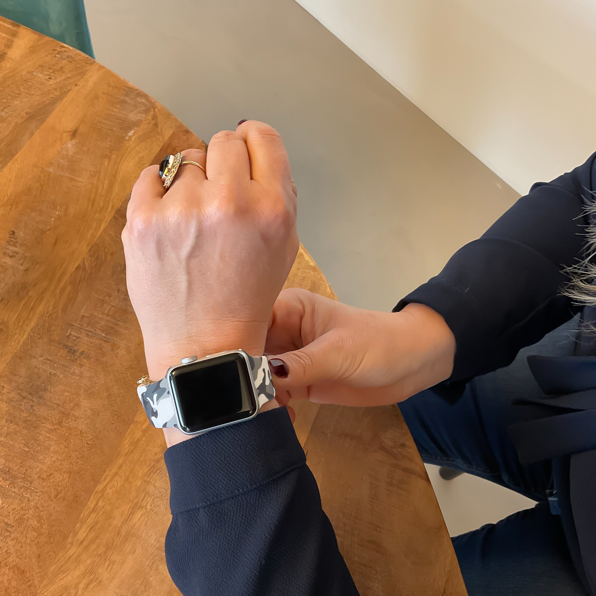 Cinturino sport con stampa per Apple Watch - mimetica