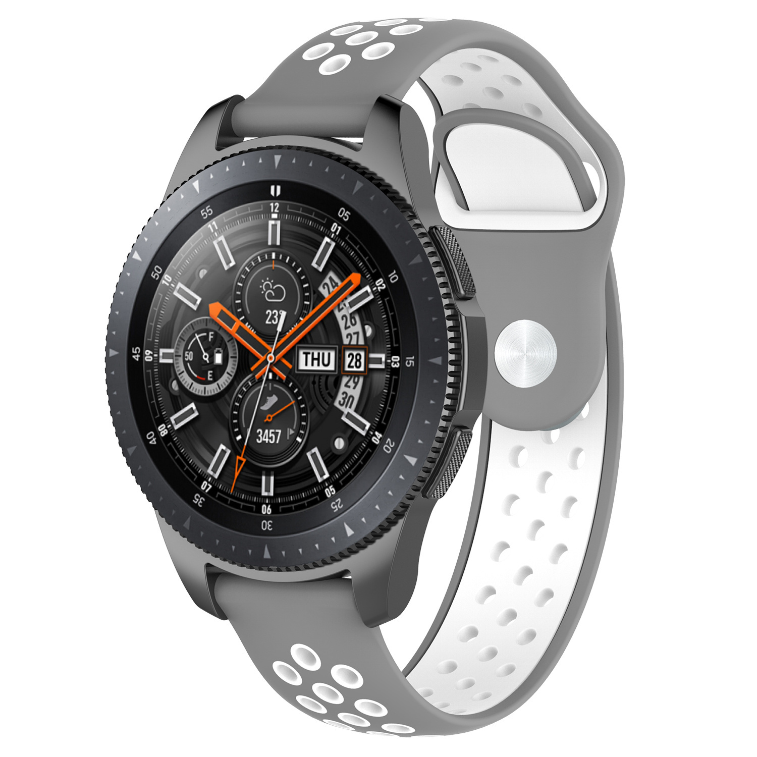 Cinturino doppio sport per Huawei Watch GT - grigio bianco