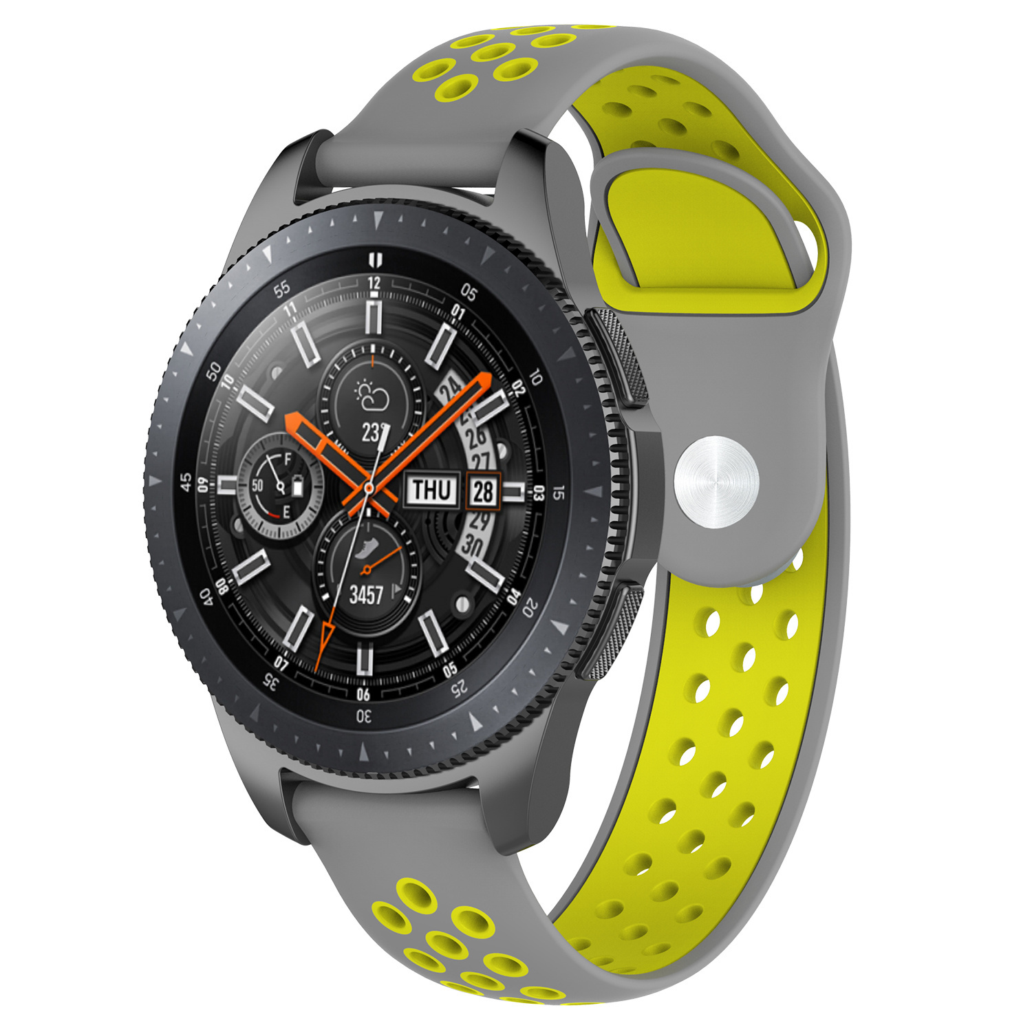 Cinturino doppio sport per Samsung Galaxy Watch - grigio giallo