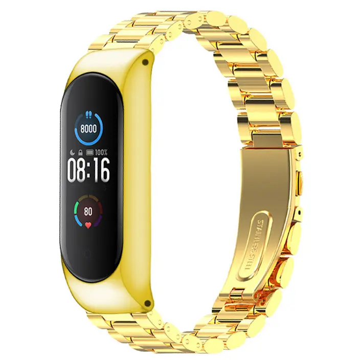 Cinturino in acciaio inossidabile Xiaomi Mi Band 5/6 - Nero