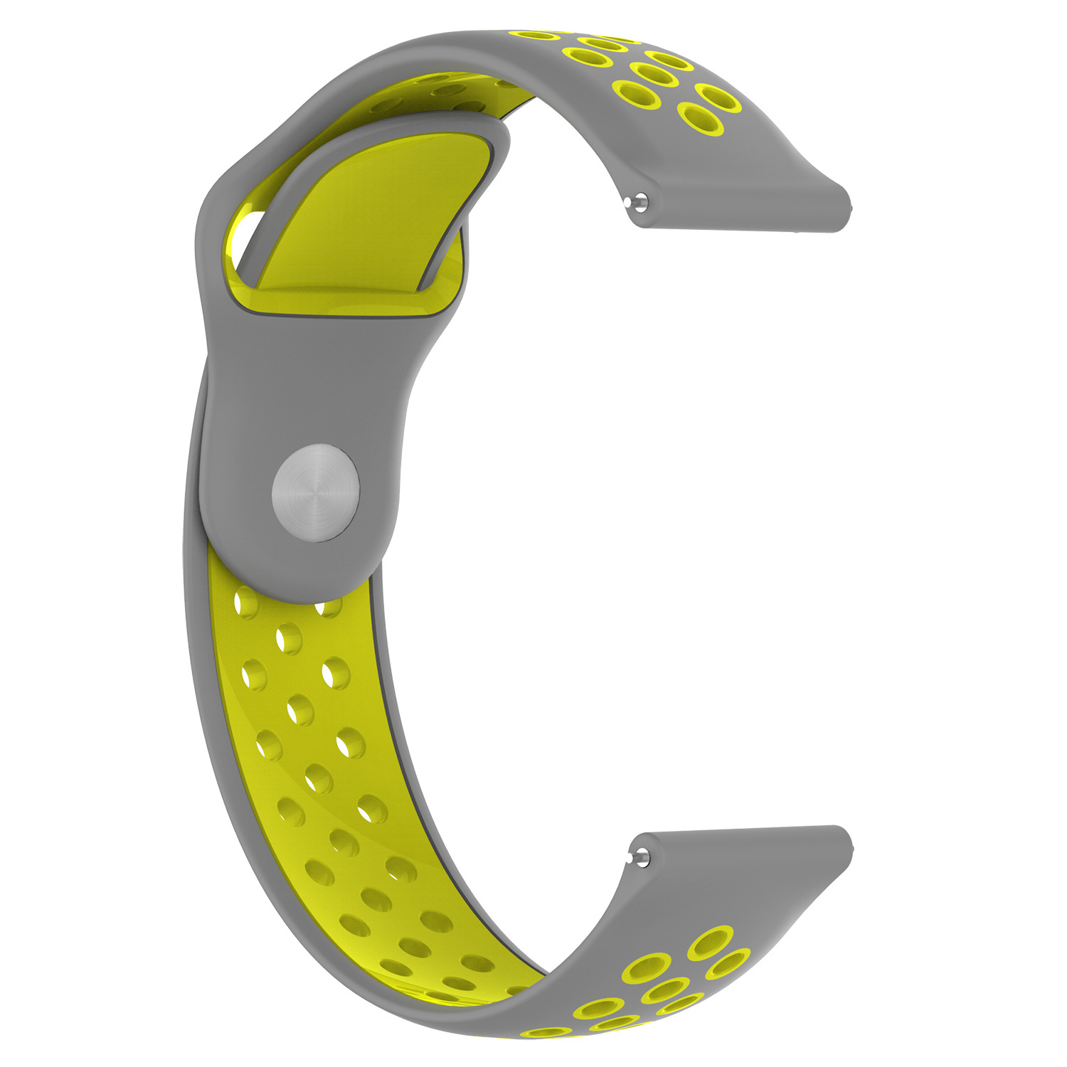 Cinturino doppio sport per Huawei Watch GT - grigio giallo