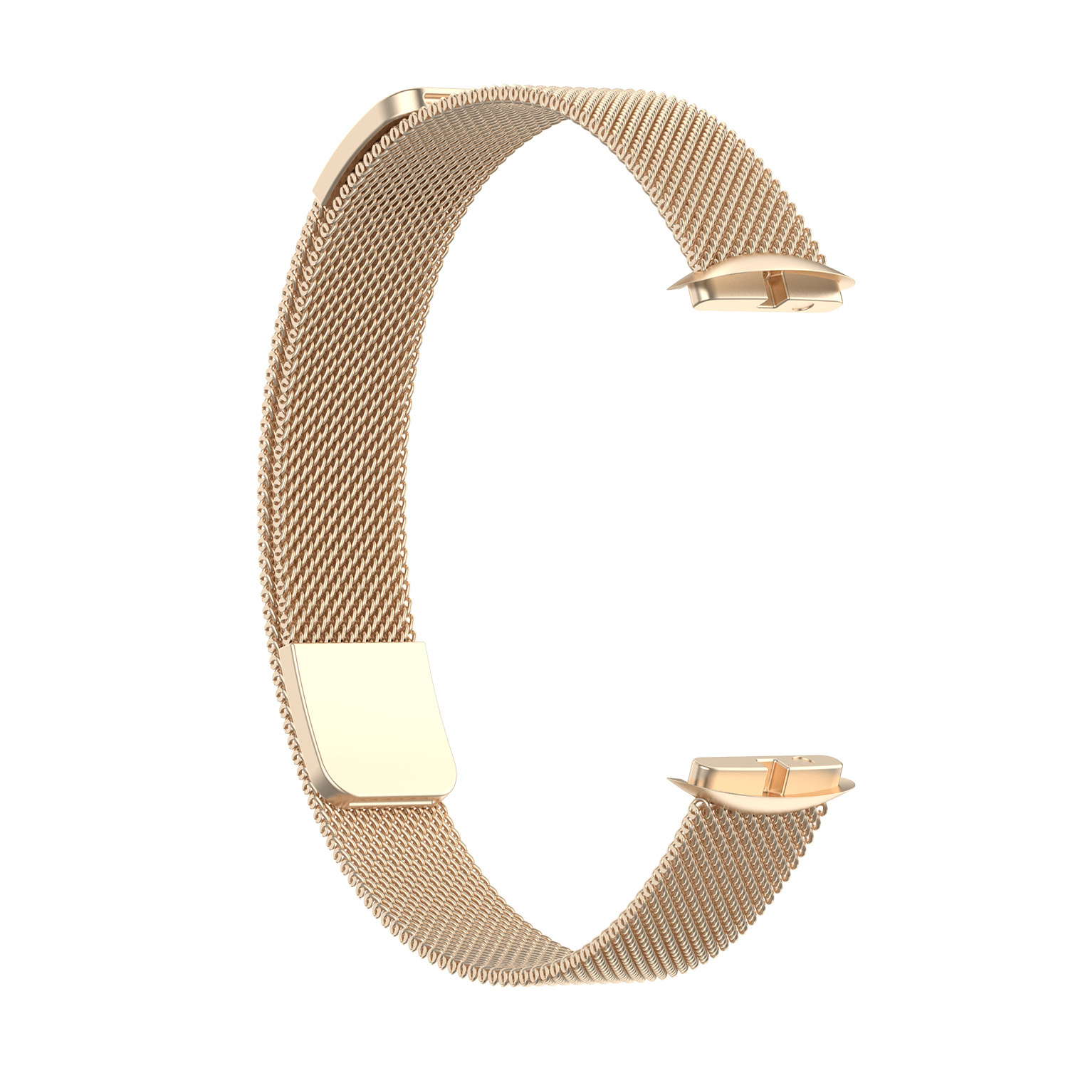 Cinturino loop in maglia milanese per Fitbit Luxe - champagne