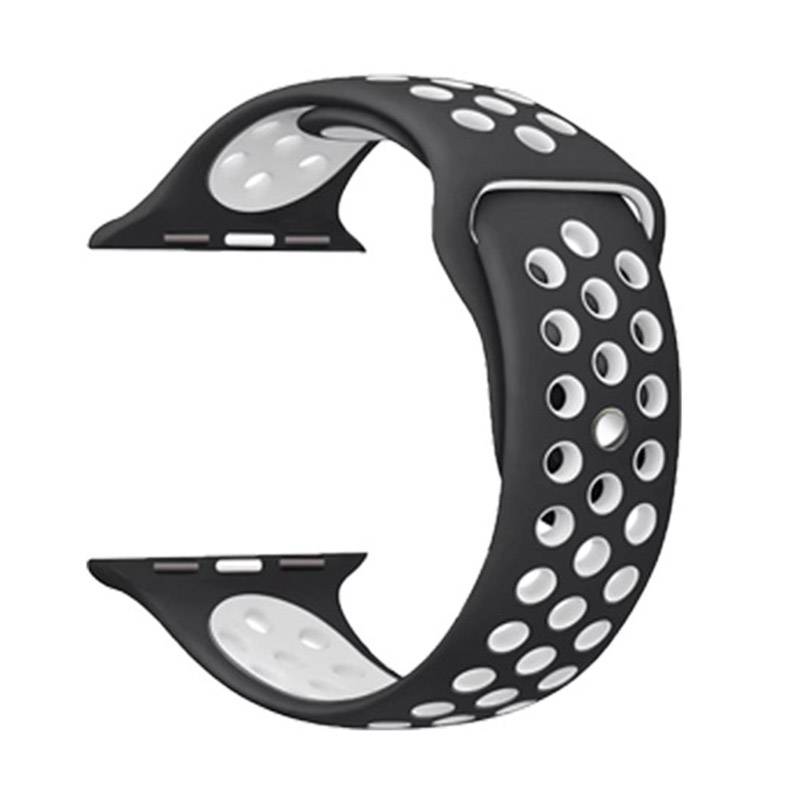 Cinturino doppio sport per Apple Watch - nero bianco
