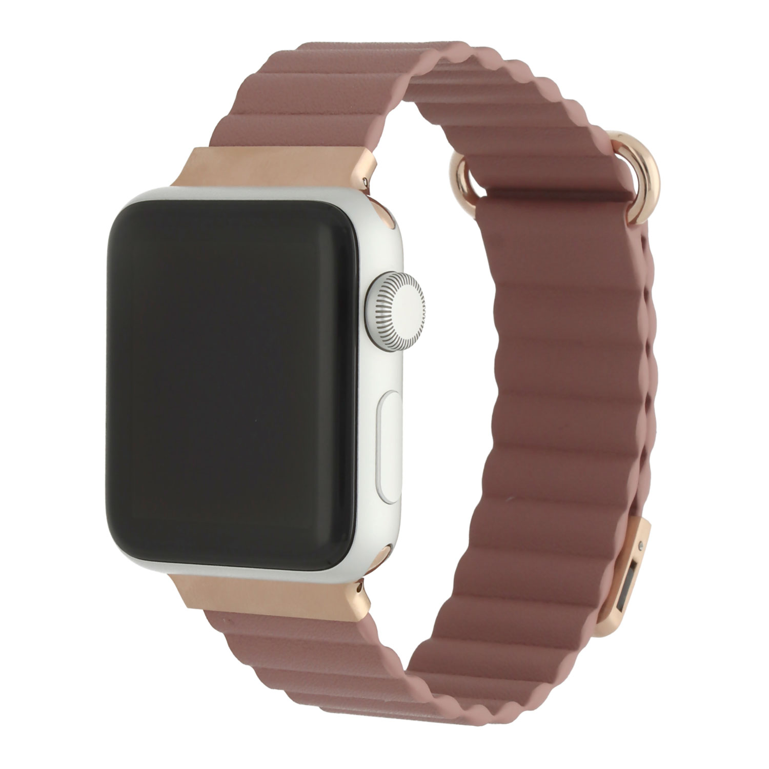 Cinturino Magna in pelle con magnete Apple Watch - Rosa