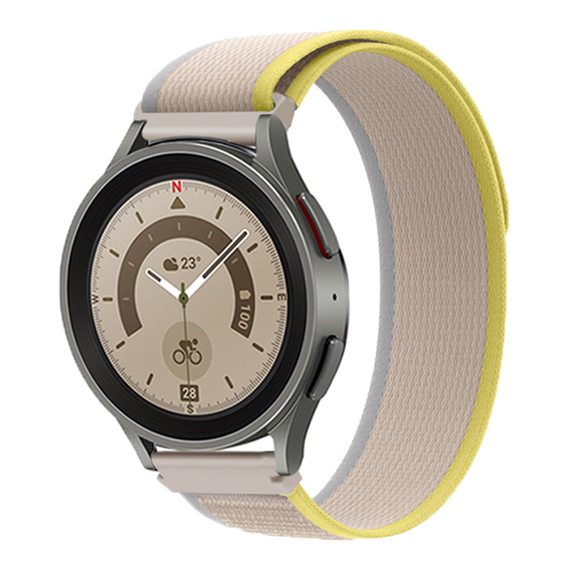 Cinturino trail in nylon per Samsung Galaxy Watch - giallo beige