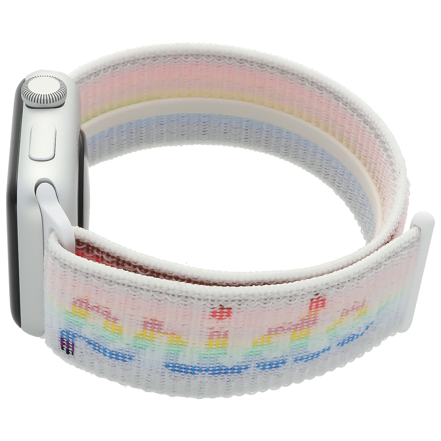 Cinturino nylon sport loop per Apple Watch - pride white
