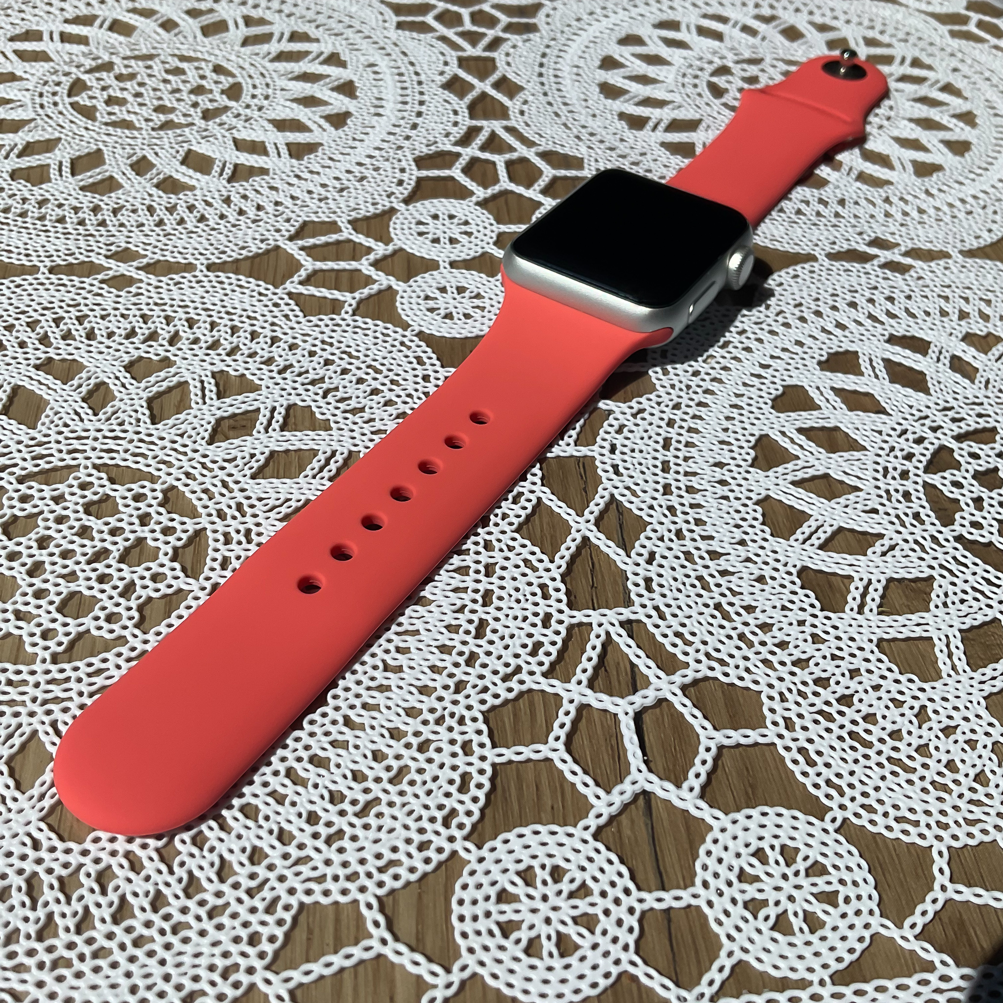 Cinturino sport per Apple Watch - rosso corallo