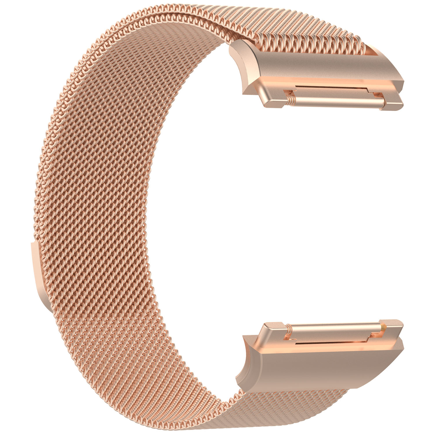 Cinturino loop in maglia milanese per Fitbit Ionic - oro rosa
