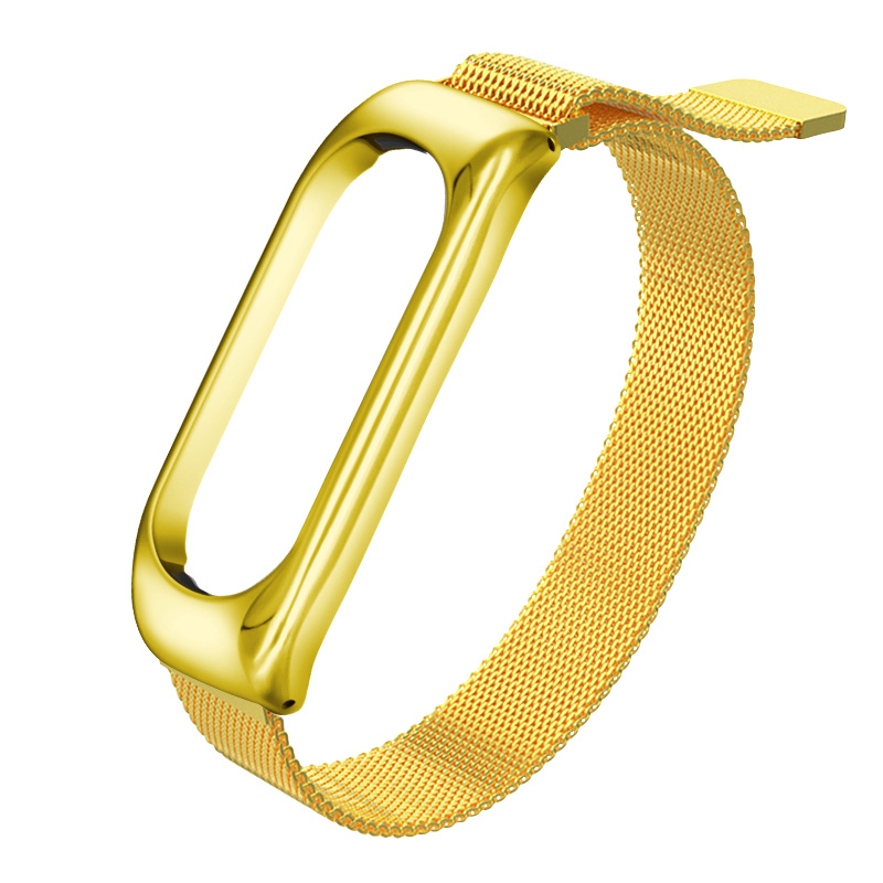 Cinturino loop in maglia milanese per Xiaomi Mi 3/4/5/6 - oro