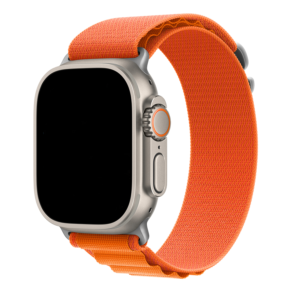 Cinturino Alpine in nylon per Apple Watch - arancione