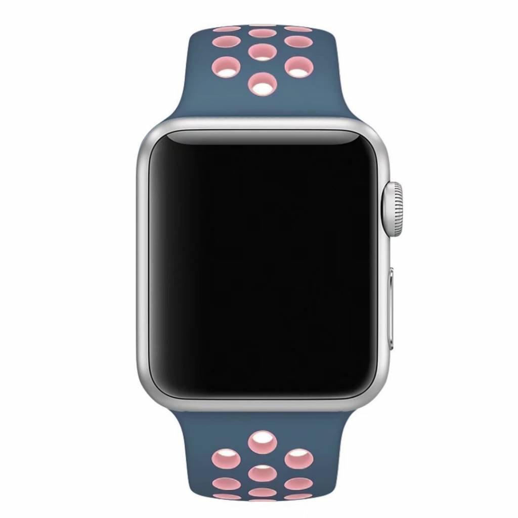 Cinturino doppio sport per Apple Watch - blu rosa