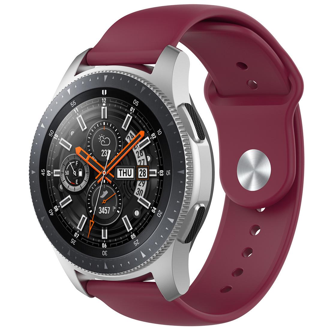 Cinturino sport in silicone per Samsung Galaxy Watch - rosso vino