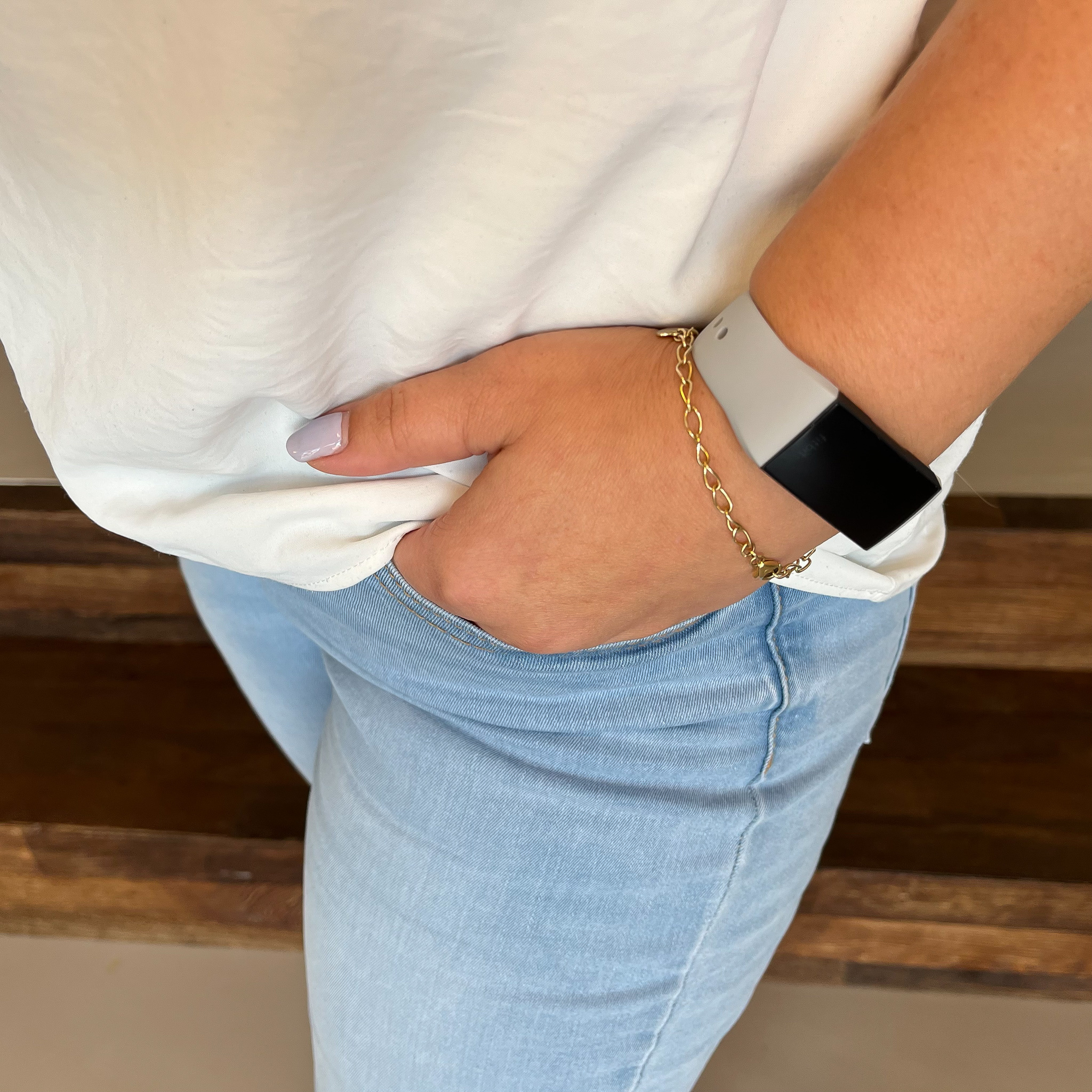 Cinturino sport per Fitbit Charge 3 & 4 - grigio chiaro